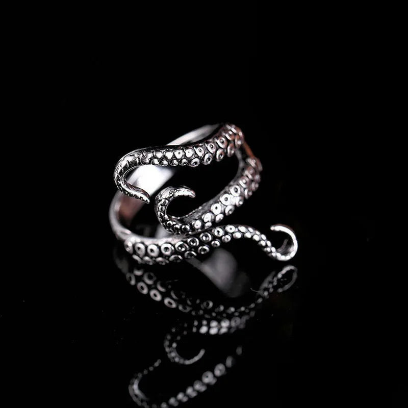 Frog  Toad Animal Rings for Women men Artistic Design Retro Opening Resizable Unisex Female Statement Rings Silver Color Gift