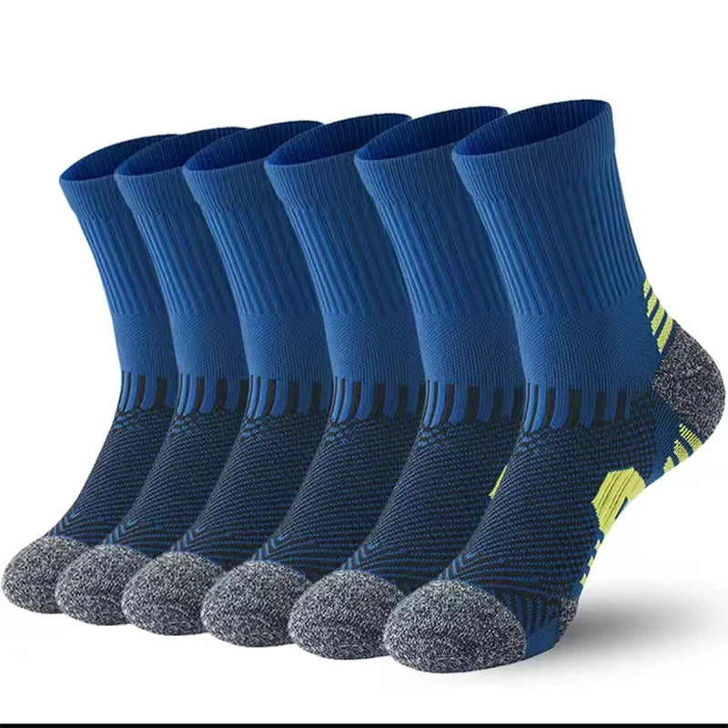3/5/6Pairs Men's Sport Socks Breathable Outdoor Running Basketball Socks Training Short Tube Socks For Men