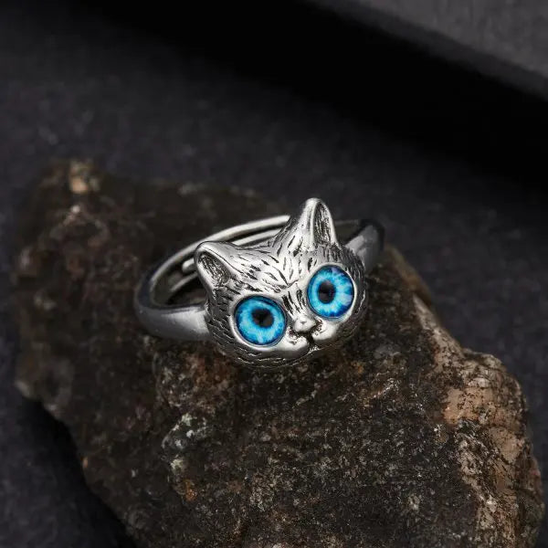 Frog  Toad Animal Rings for Women men Artistic Design Retro Opening Resizable Unisex Female Statement Rings Silver Color Gift