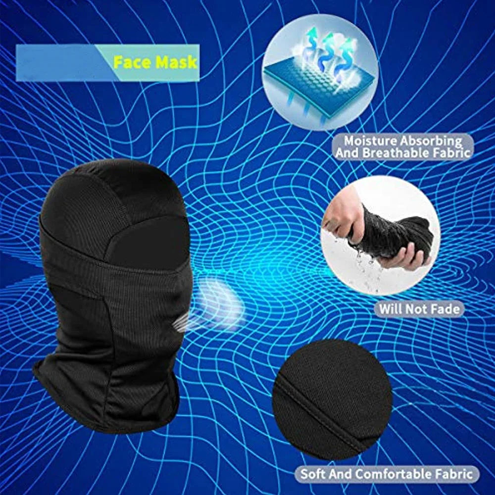2024 Balaclava Face Mask for Men Women Full Breathable Cycling Ski Face Mask Hood Snow Motorcycle Running Cold Weather