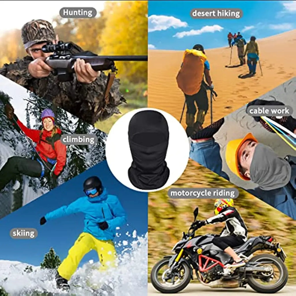 2024 Balaclava Face Mask for Men Women Full Breathable Cycling Ski Face Mask Hood Snow Motorcycle Running Cold Weather