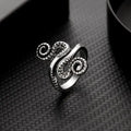 Frog  Toad Animal Rings for Women men Artistic Design Retro Opening Resizable Unisex Female Statement Rings Silver Color Gift