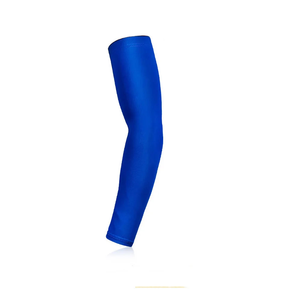 NOFOXO 1PCS Cooling UV Sun Protection Breathable Arm Sleeves Forearm Covers Anti-Slip Running Cycling Basketball Football