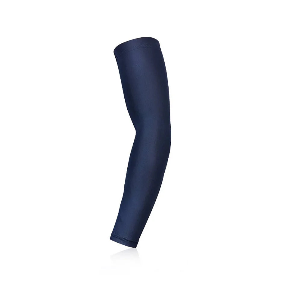 NOFOXO 1PCS Cooling UV Sun Protection Breathable Arm Sleeves Forearm Covers Anti-Slip Running Cycling Basketball Football