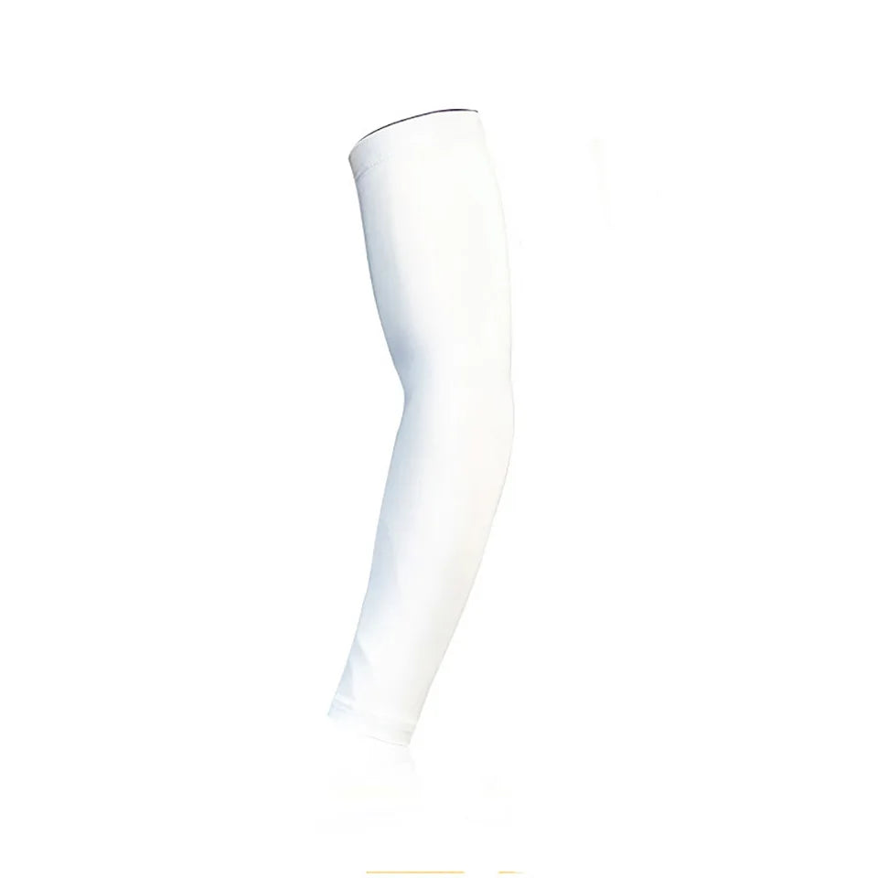 NOFOXO 1PCS Cooling UV Sun Protection Breathable Arm Sleeves Forearm Covers Anti-Slip Running Cycling Basketball Football